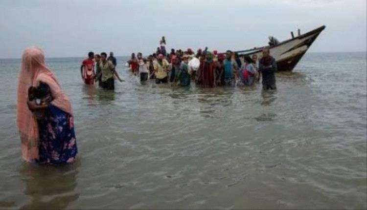 وصل عشرات المهاجرين الأفارقة غير الشرعيين إلى سواحل محافظة شبوة