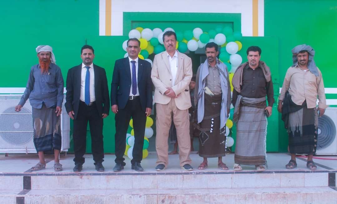 بحضور مدير عام رضوم تم تدشين افتتاح بنك أمجاد بمدينة عين بامعبد